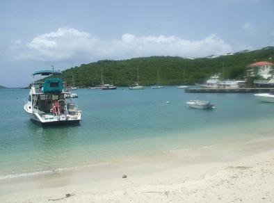 Dive Boat in Cruz Bay